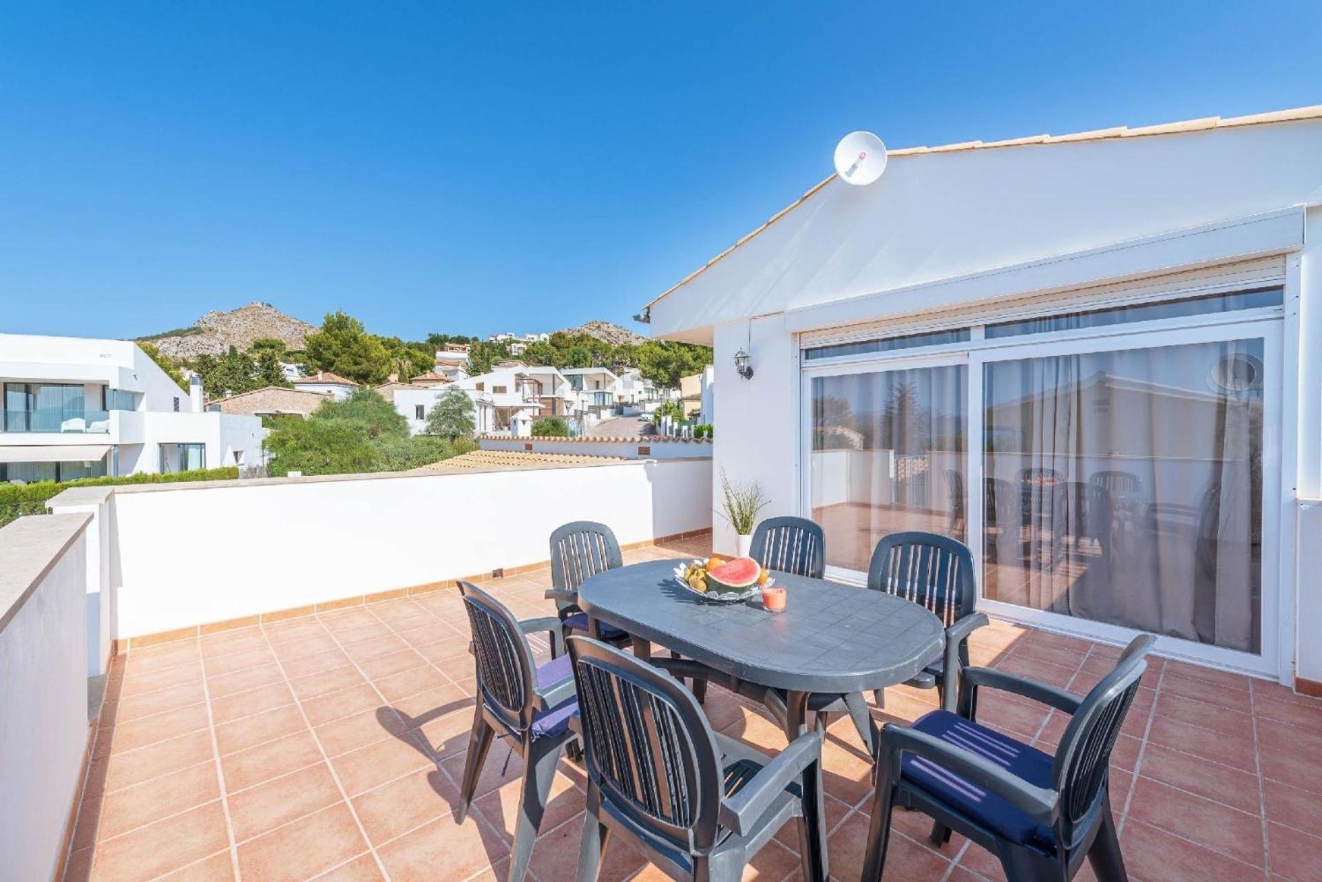 Ferienhaus Ferienvilla, Mit Pool, Grosser Terrasse Und Atemberaubenden Meerblick U Bergblick Alcúdia